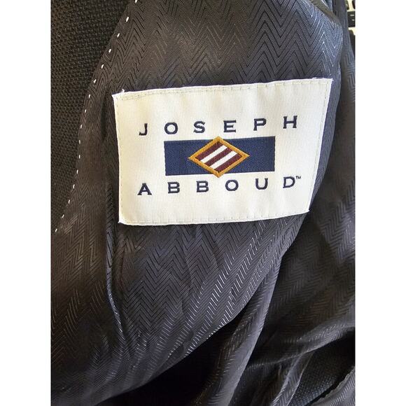 Joseph Abboud Men's 2 Button Blazer Jacket Long Sleeve Black Size Medium - Picture 3 of 5